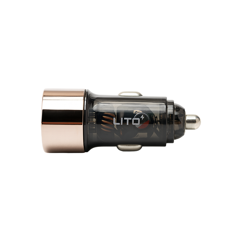 LITO IN-C04 Transparent Metal Car Charger